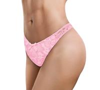 LittleForBig Unisex Hipster Briefs Mesh Flower Thong Pattern Mesh Shaping Tucking Gaff Briefs for Sissies Crossdressers Transgender Individuals Pink XS