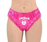 LittleForBig Unisex Satin Lace Hipster Briefs Soft Feminine Panties XS