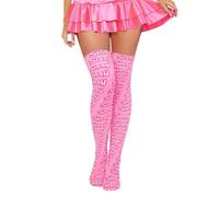 LittleForBig Unisex Thigh High Sissy Over The Knee Milk Silk Stockings