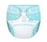 LittleForBig Washable Adjustable Reusable Waterproof Cloth Adult Diaper Wrap Cover - Baby Parade Blue L