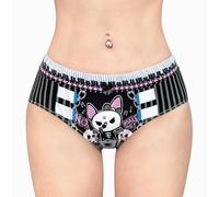 LittleForBig Women's Ladies Soft Silky Underwear Comfortable Hipster Briefs Babydoll Bella Goth Brat 'Oopsie' Potty Pants Black S