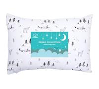 LittleHippo Toddler Pillow (13x18) with Viscose Derived from Bamboo Pillowcase - Hypoallergenic Toddler Pillow for Sleeping, Kids Pillow, Travel Pillows, Mini Pillow, Toddler Bed Pillow (Woodland)
