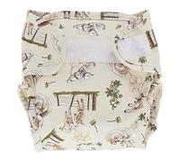 LittleLamb Reusable Nappy Wrap, Ideal Cover for Baby Nappies, Stretchy and Breathable, Washable, Excellent Containment, Size Newborn, Loving Ewe Pattern