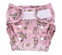 LittleLamb Reusable Nappy Wrap, Ideal Cover for Regular Baby Nappies, Stretchy and Breathable, Washable, Excellent Containment, Size 1, Moongazer Pattern