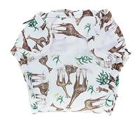 LittleLamb Reusable Nappy Wrap, Ideal Cover for Regular Baby Nappies, Stretchy and Breathable, Washable, Excellent Containment, Size 2, Head in The Clouds Pattern