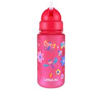 LittleLife Children's Water Bottle With Easy-Access Lid & Straw, 400ml,