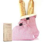 LittleMiddle 2 XL Beeswax Bread Bags for Homemade Bread, Sourdough - Reusable, Plastic-Free, Keeps Fresh, Washable, Compostable