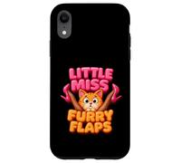 LittleMiss Furry Flaps Serving Cat-Titude Fishnets Fabulous Case for iPhone XR