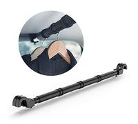 LITTLEMOLE Car Clothes Hanger - Expandable Clothing Rod Bar Garment Rack Holder -Heavy Duty Metal and Rubber Grips