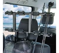 LITTLEMOLE Vehicle Fishing 8 Rod Holder with Seat Hook, Heavy Duty Car Fishing Pole Rack, Car Headrest Hooks Hanger Holder for Bag, Purse, Cloth, Grocery, Hat