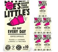 Little's All Day Every Day Classic Coffee Pods 10 x 6 pack (60 Capsules) | Nespresso Compatible Coffee Pods, Rich & Smooth, Great Taste - Vegan Friendly, Low Calorie, No Added Sugar, Recyclable