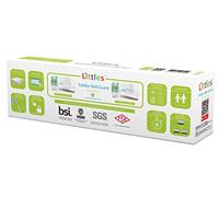 Littles Bed Guard Rail for Toddler, Child & Baby. Fits Single, Double Up to King Size Beds, Black, 83 cm x 48.5 cm