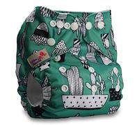 Littles & Bloomz, Reusable Pocket Cloth Nappy, Fastener: Popper, Set of 1, Pattern 15, Without Insert