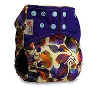 Littles & Bloomz, Reusable Pocket Real Cloth Nappy Washable Diaper Bamboo Charcoal, Pattern 25, with 1 Microfibre Insert