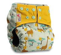 Littles & Bloomz, Reusable Pocket Real Cloth Nappy Washable Diaper Bamboo Charcoal, Pattern 35, Without Insert