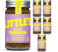 Little's Cinnamon Flavoured Instant Coffee, 6 Pack (50g x 6) - Rich & Smooth Coffee, Infused With Caramel Flavour - Vegan Friendly, Low Calories, No Added Sugar
