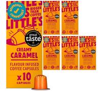 Little's Creamy Caramel Flavour Coffee Capsules Compatible With Nespresso, 10 x 6 pack (60 Capsules) - Coffee Pods Comptaible With Nespresso - Vegan Friendly, Low Calories, No Added Sugar