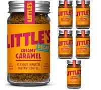 Little's Creamy Caramel Flavoured Decaf Instant Coffee, 6 Pack (50g x 6) - Decaffeinated Coffee, Rich & Smooth, Infused With Caramel Flavour - Vegan Friendly, Low Calories, No Added Sugar