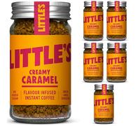 Little's Creamy Caramel Flavoured Instant Coffee, 6 Pack (50g x 6) - Rich & Smooth Coffee, Infused With Caramel Flavour - Vegan Friendly, Low Calories, No Added Sugar