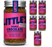 Little's Double Chocolate Flavoured Decaf Instant Coffee, 6 Pack (50g x 6) - Decaffeinated Coffee, Rich & Smooth, Infused With Chocolate Flavour - Vegan Friendly, Low Calories, No Added Sugar
