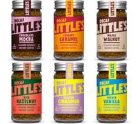 Little's Flavoured Decaf Bundle Instant Coffee, 6 Pack (50g x 6) | Decaffeinated Coffee, Flavours: French Vanilla, Chocolate Mocha, Rich Hazelnut, Creamy Caramel, Maple Walnut, Glazed Cinnamon