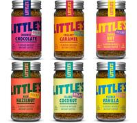 Little's Flavoured Decaf Bundle Instant Coffee, 6 Pack (50g x 6) - Decaffeinated Coffee, Flavours: Toffee, Vanilla, Chocolate, Hazelnut, Caramel, Coconut - Vegan Friendly, Low Calories, No Added Sugar