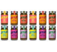 Little's Flavoured Instant Coffee Dragons Den Bundle, 12 Pack (50g x 6) - Flavours: Vanilla, Caramel, Rich Hazelnut, Toffee Nut, Double Chocolate, Irish Cream - Vegan Friendly, Low Calories