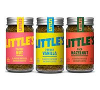 Little's Flavoured Instant Coffee Dragons Den Bundle, 3 Pack (50g x 3) - Flavours: Vanilla, Rich Hazelnut, Toffee Nut - Vegan Friendly, Low Calories, No Added Sugar