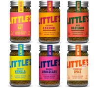 Little's Flavoured Instant Coffee Dragons Den Bundle, 6 Pack (50g x 6) - Flavours: Vanilla, Caramel, Rich Hazelnut, Toffee Nut, Double Chocolate, Pumpkin Spice - Vegan Friendly, Low Calories