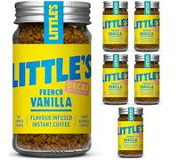 Little's French Vanilla Flavoured Decaf Instant Coffee, 6 Pack (50g x 6) - Decaffeinated Coffee, Rich & Smooth, Infused With Vanilla Flavour - Vegan Friendly, Low Calories, No Added Sugar