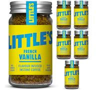 Little's French Vanilla Flavoured Instant Coffee, 6 Pack (50g x 6) - Rich & Smooth Coffee, Infused With Vanilla Flavour - Vegan Friendly, Low Calories, No Added Sugar