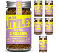 Little's Glazed Cinnamon Flavoured Decaf Instant Coffee, 6 Pack (50g x 6) - Decaffeinated Coffee, Rich & Smooth, Infused With Cinnamon Flavour - Vegan Friendly, Low Calories, No Added Sugar