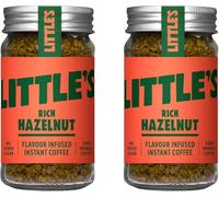 Little's Hazelnut Instant Coffee Twin Pack (2x50g) - Rich & Smooth, Low Calorie, Vegan Friendly