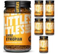 Little's Lively Ethopian Instant Coffee, 6 Pack (100g x 6) - Premium Instant Coffee, Rich & Smooth - Vegan Friendly, Low Calories, No Added Sugar