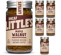 Little's Maple Walnut Flavoured Decaf Instant Coffee, 6 Pack (50g x 6) - Decaffeinated Coffee, Rich & Smooth, Infused With Maple Walnut Flavour - Vegan Friendly, Low Calories, No Added Sugar