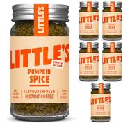 Little's Pumpkin Spice Flavoured Instant Coffee, 6 Pack (50g x 6) - Rich & Smooth Coffee, Infused With Pumpkin Spice Flavour - Vegan Friendly, Low Calories, No Added Sugar