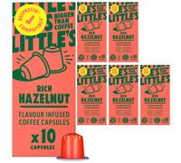 Little's Rich Hazelnut Flavour Coffee Capsules Compatible With Nespresso, 10 x 6 pack (60 Capsules) - Coffee Pods Compatible With Nespresso - Vegan F