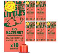 Little's Rich Hazelnut Flavour Coffee Capsules Compatible With Nespresso, 10 x 6 pack (60 Capsules) - Coffee Pods Compatible With Nespresso - Vegan Friendly, Low Calories, No Added Sugar
