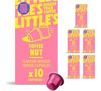 Little's Toffee Nut Flavour Coffee Capsules Compatible With Nespresso, 10 x 6 pack (60 Capsules) - Coffee Pods Nespresso Compatible - Vegan Friendly, Low Calories, No Added Sugar