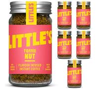 Little's Toffee Nut Flavoured Instant Coffee, 6 Pack (50g x 6) - Rich & Smooth Coffee, Infused With Toffee Flavour - Vegan Friendly, Low Calories, No Added Sugar