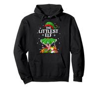 Littlest Elf Christmas Family Elf Squad Xmas Girls Women Pullover Hoodie