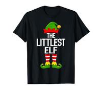 Littlest Elf Xmas Matching Family Elf Squad Christmas T-Shirt