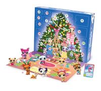 Bandai Littlest Pet Shop Holiday Advent Calendar | LPS Advent Calendar Contains 24 Days of Surprises Including Pets, Accessories, Collector Cards, Virtual Codes And Stickers | Toys For Girls And Boys