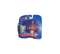 Littlest Pet Shop Pet Pairs Portable Collectible Gift Set - Persian Cat (#129) and Clown Fish in the Fish Bowl (#130)