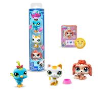 Littlest Pet Shop Pet Trio Tube City Vibes | Each Pet Trio Tube Contains 3 LPS Mini Pet Toys 1 Accessory 1 Collector Card And 1 Virtual Code | Collectable Toys For Girls And Boys