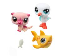Littlest Pet Shop Pet Trio Tube Island Vibes | Each Pet Trio Tube Contains 3 LPS Mini Pet Toys 1 Accessory 1 Collector Card And 1 Virtual Code | Collectable Toys For Girls And Boys