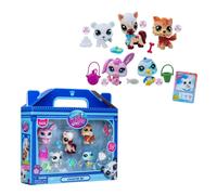 Littlest Pet Shop Series 2 Collectors 5 Pack Winter Besties | The Pack Contains 5 LPS Mini Pet Toys 7 Accessories 1 Collector Card And 1 Virtual Code