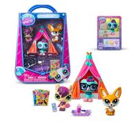 Littlest Pet Shop Slumber Party Squad Play Pack - 3 Mini Pets & Accessories