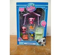 Littlest Pet Shop Bandai Series 2 Camping Adventure Play Pack | The Pack Contains 3 LPS Mini Pet Toys 6 Accessories 1 Collector Card And 1 Virtual Code | Collectable Toys For Girls And Boys