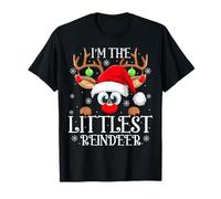 Littlest Reindeer Christmas Family Matching Group Funny Xmas T-Shirt